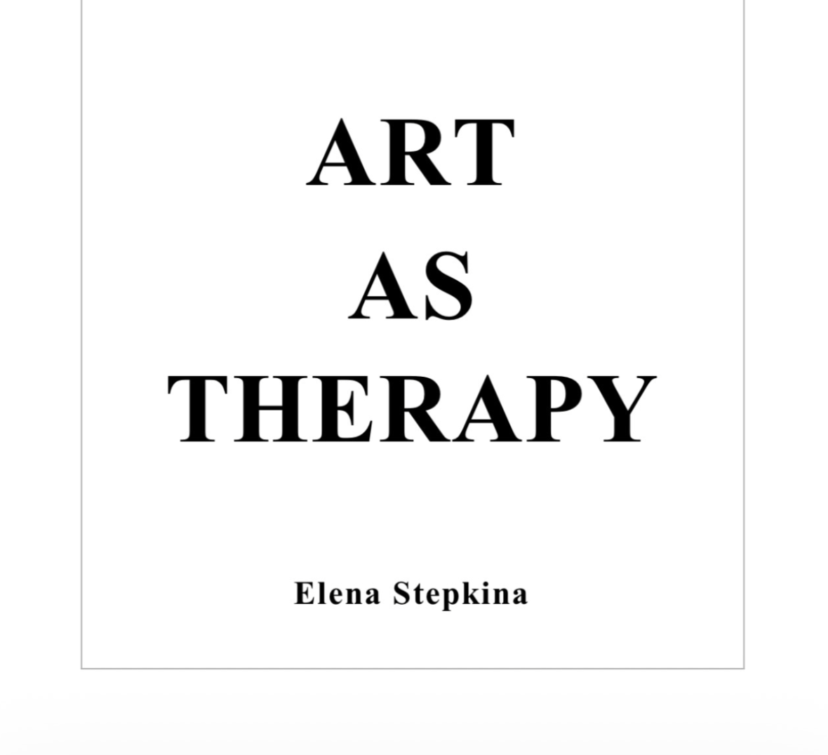 Art as Therapy Magazine feature